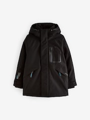 Black Heavyweight Waterproof Jacket (3-16yrs) - Image 7 of 14