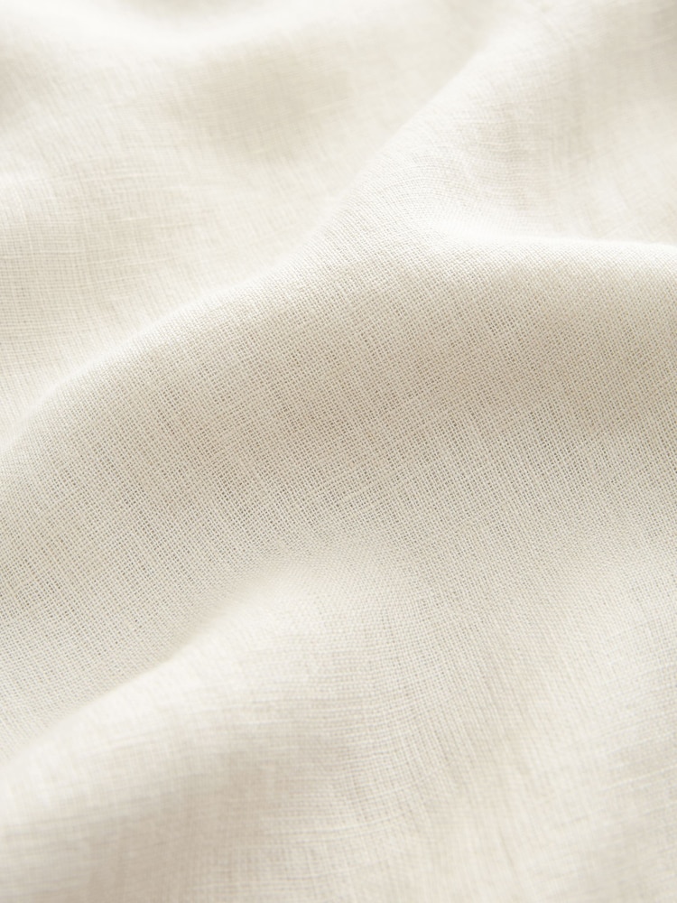 Neutral Premium 100% Linen Midi Wrap Skirt - Image 2 of 2