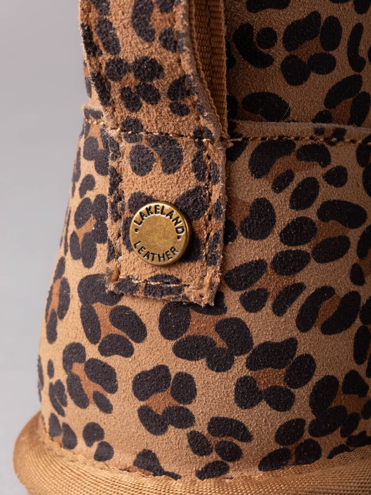 Lakeland Leather Brown Ladies Sheepskin Mini Boot Slippers - Image 6 of 6