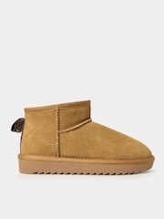 Joe Browns Brown Mini Snug Suede Boots - Image 1 of 5