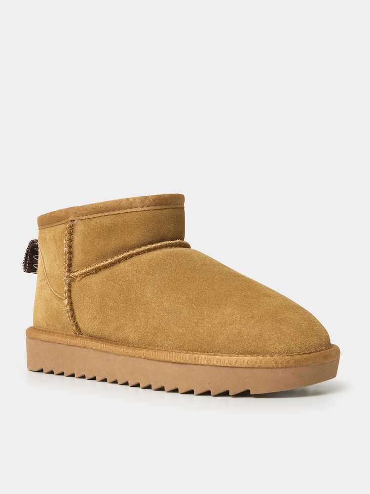 Joe Browns Brown Mini Snug Suede Boots - Image 2 of 5