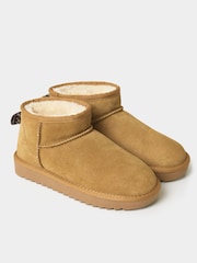 Joe Browns Brown Mini Snug Suede Boots - Image 3 of 5