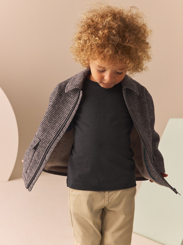 Brown Check Borg Lined Jacket (3mths-7yrs) - Image 2 of 9