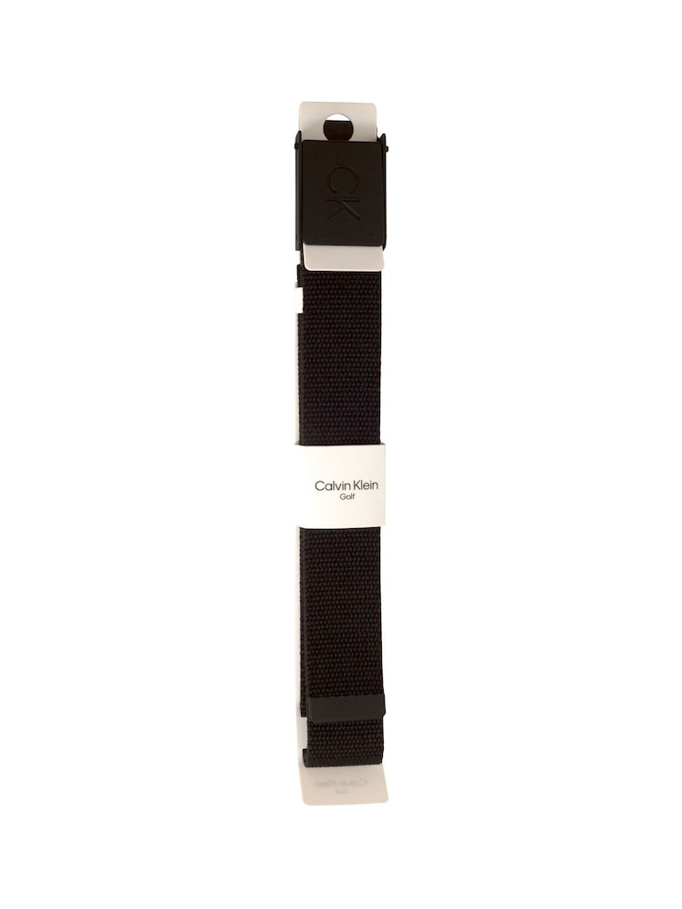 Calvin Klein Golf Monogram Buckle Black Belt - Image 2 of 3