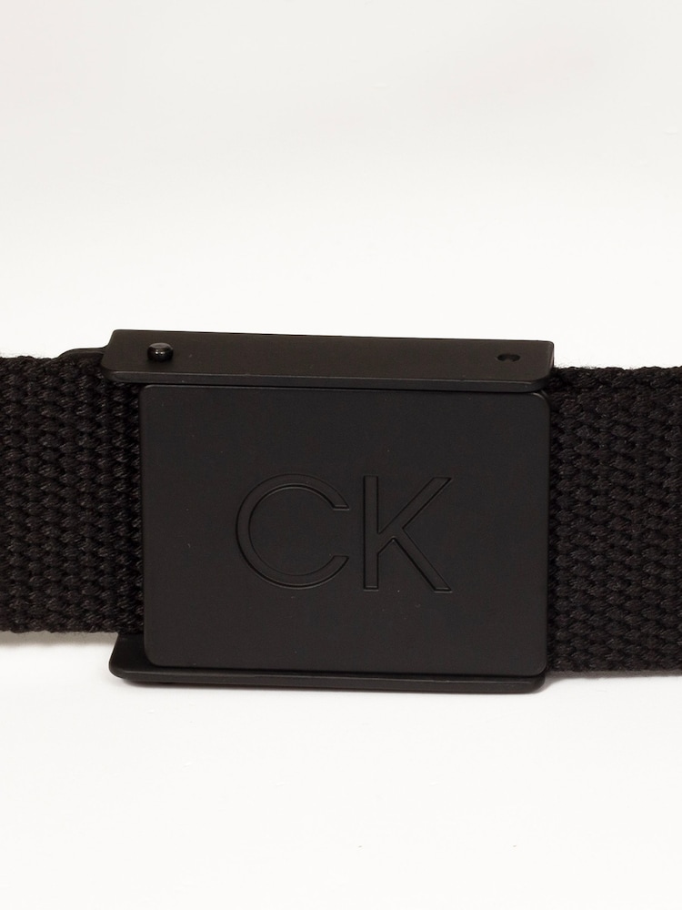 Calvin Klein Golf Monogram Buckle Black Belt - Image 3 of 3