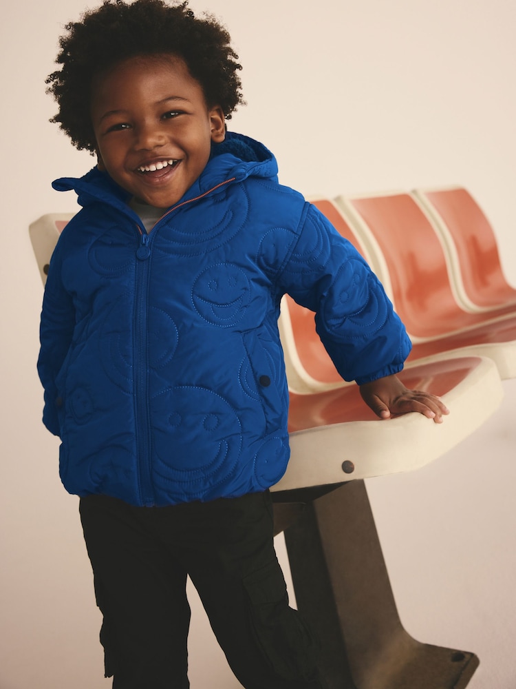 Blue Hooded Puffer Coat (3mths-7yrs) - Image 1 of 10