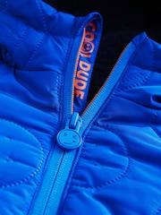 Blue Hooded Puffer Coat (3mths-7yrs) - Image 10 of 10