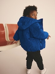 Blue Hooded Puffer Coat (3mths-7yrs) - Image 3 of 10