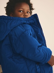 Blue Hooded Puffer Coat (3mths-7yrs) - Image 4 of 10