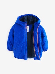 Blue Hooded Puffer Coat (3mths-7yrs) - Image 7 of 10