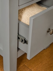 Dove Grey Malvern Paint Effect Set of 2 Bedside Table - Image 5 of 10