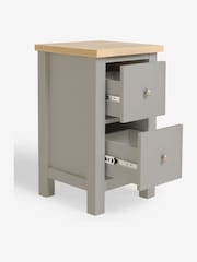 Dove Grey Malvern Paint Effect Set of 2 Bedside Table - Image 8 of 10