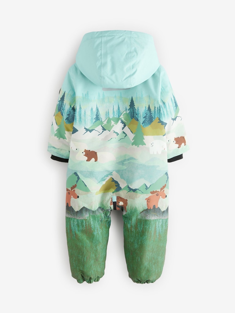 Green Waterproof Snowsuit (3mths-7yrs) - Image 2 of 6