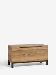 Dark Natural Bronx Oak Effect Medium Blanket Box - Image 8 of 10