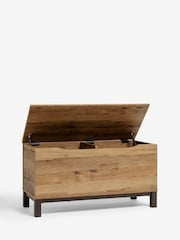 Dark Natural Bronx Oak Effect Medium Blanket Box - Image 9 of 10