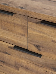 Dark Bronx Oak Effect 3 Drawer Chest of Drawers - Image 4 of 10