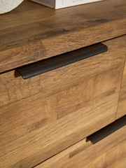Dark Bronx Oak Effect 3 Drawer Chest of Drawers - Image 5 of 10