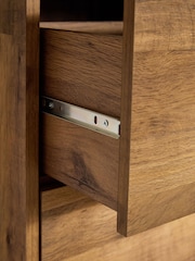 Dark Bronx Oak Effect 3 Drawer Chest of Drawers - Image 6 of 10