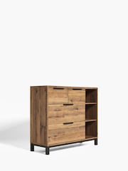 Dark Bronx Oak Effect 3 Drawer Chest of Drawers - Image 9 of 10
