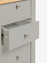 Dove Grey Malvern Paint Effect 5 Drawer Chest of Drawers - Image 11 of 12