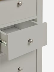 Dove Grey Malvern Paint Effect 5 Drawer Chest of Drawers - Image 12 of 12