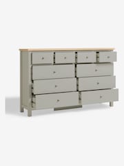 Dove Grey Malvern Paint Effect 10 Drawer Chest of Drawers - Image 11 of 12