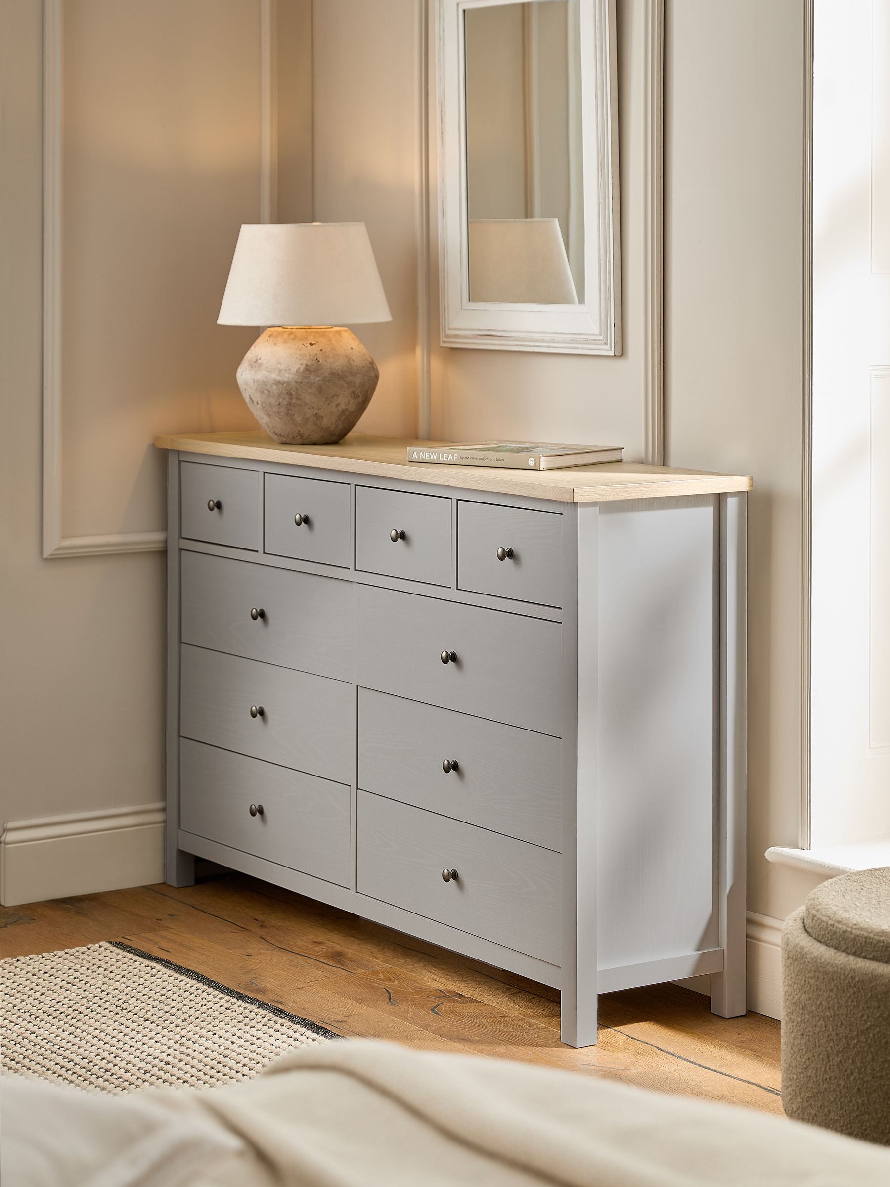 Buy Dove Grey Malvern Paint Effect 10 Drawer Chest of Drawers from the Next UK online shop