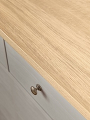 Dove Grey Malvern Paint Effect 10 Drawer Chest of Drawers - Image 8 of 12
