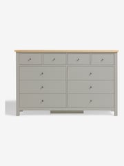 Dove Grey Malvern Paint Effect 10 Drawer Chest of Drawers - Image 9 of 12