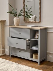 Dove Grey Malvern Paint Effect 3 Drawer Chest of Drawers - Image 2 of 11