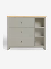Dove Grey Malvern Paint Effect 3 Drawer Chest of Drawers - Image 7 of 11