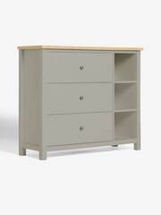 Dove Grey Malvern Paint Effect 3 Drawer Chest of Drawers - Image 8 of 11
