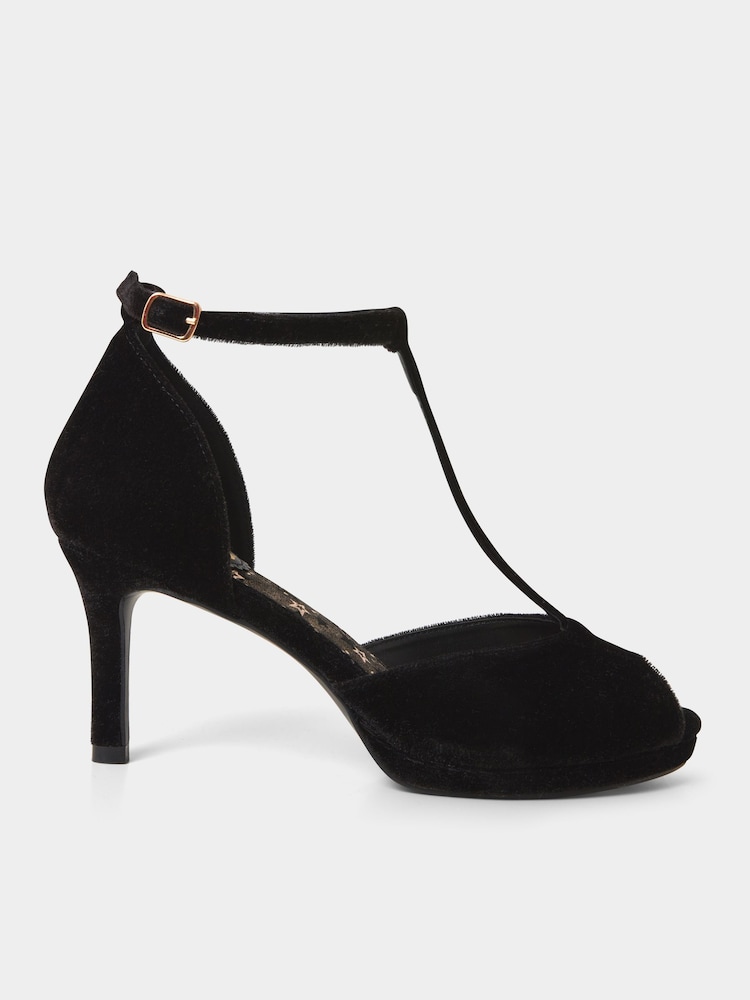 Joe Browns Black Cover Girl T Bar Shoes - Image 1 of 5