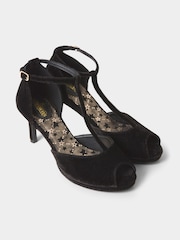 Joe Browns Black Cover Girl T Bar Shoes - Image 3 of 5