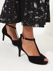 Joe Browns Black Cover Girl T Bar Shoes - Image 5 of 5