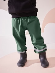Khaki Green Waterproof Trousers (9mths-10yrs) - Image 1 of 7