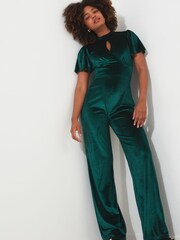 Joe Browns Green Perfection Velour Jumpsuit - Image 3 of 7