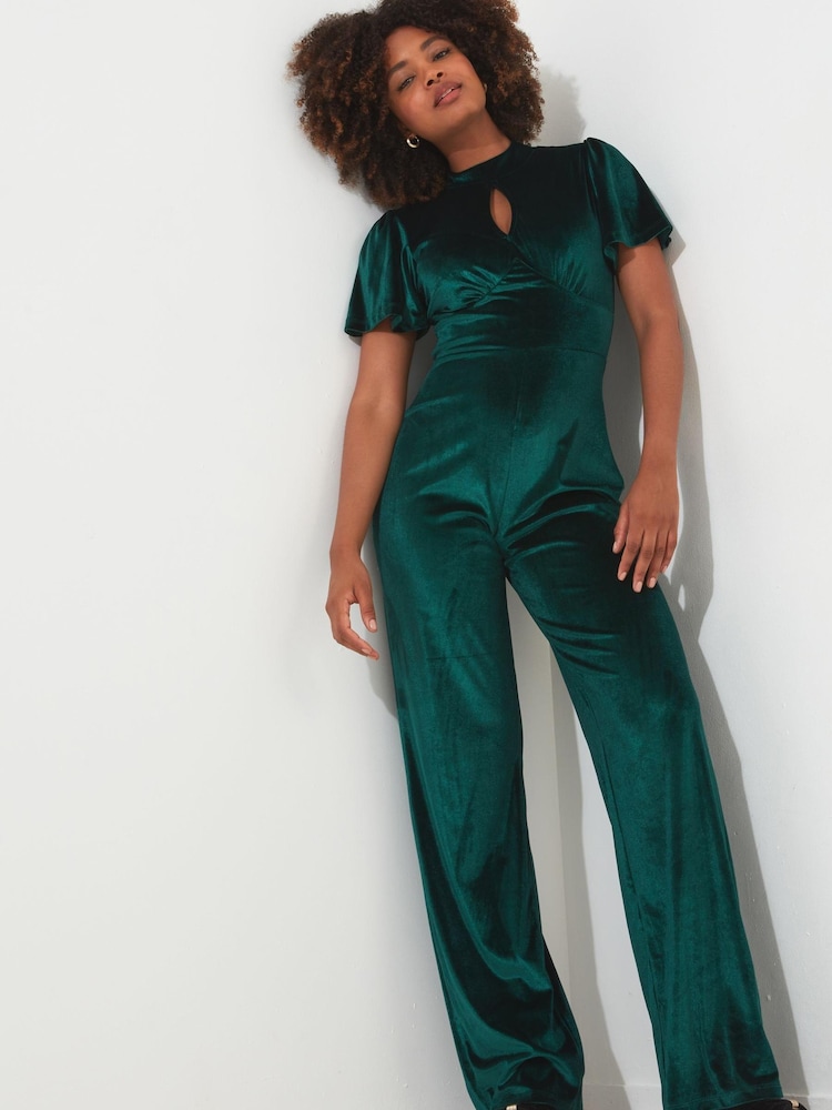 Joe Browns Green Perfection Velour Jumpsuit - Image 3 of 7