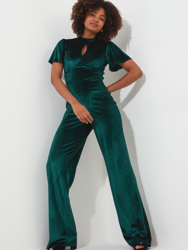 Joe Browns Green Perfection Velour Jumpsuit - Image 5 of 7