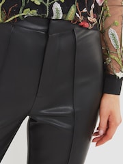 Joe Browns Black Perfect PU Trousers - Image 4 of 5
