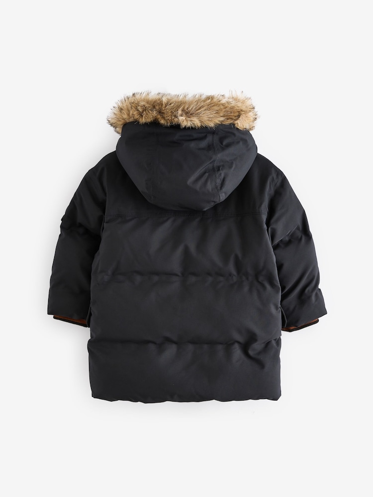 Black Premium Waterproof Parka (3mths-7yrs) - Image 2 of 9