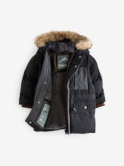 Black Premium Waterproof Parka (3mths-7yrs) - Image 3 of 9