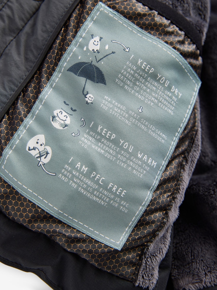 Schwarz - Wasserfester Premium-Parka (3 M.–7 J.) - Bild 8 von 8
