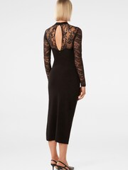 Forever New Black Elora Long Sleeve Lace Dress - Image 2 of 4