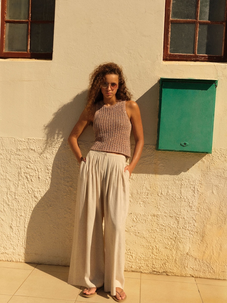 Blush Pink Knitted Sequin Tank - Image 2 of 6