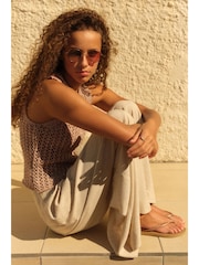 Blush Pink Knitted Sequin Tank - Image 3 of 6
