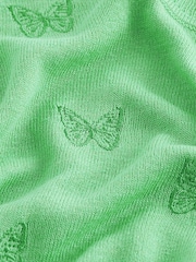Bright Green Linen Blend Vest - Image 6 of 6