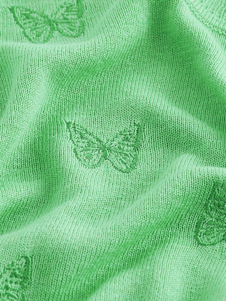 Bright Green Linen Blend Vest - Image 6 of 6