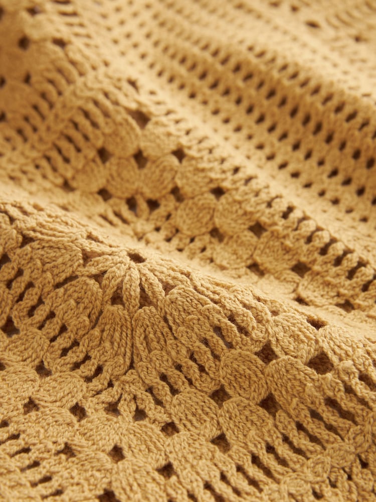 Ochre Yellow Crochet Tank - Image 7 of 7