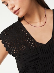 Black Crochet Tank - Image 4 of 6